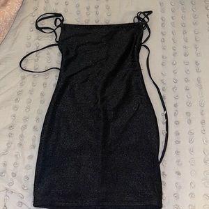 Babyboo black mini dress sparkly